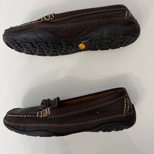 L.L. Bean Dark Brown Leather Loafers Casual Comfort Size 7M